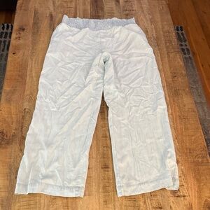 FOR THE REPUBLIC Light wash Blue  100% Tencel lyocell high waist wide leg pants
